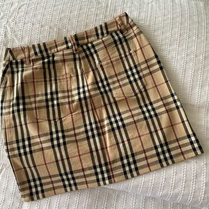 Authentic Burberry denim mini skirt